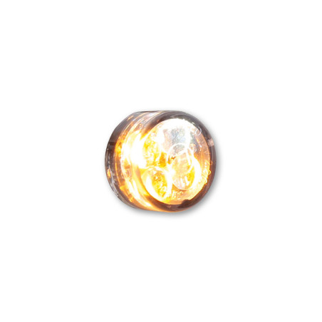 Intermitente/luz de posición LED HIGHSIDER smart Module Sixteen 2in1 - cristal ahumado - homologado E - Pareja