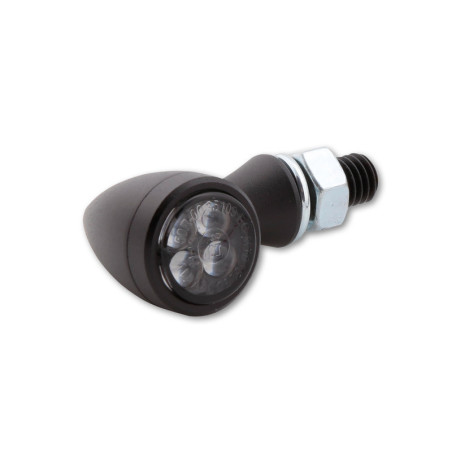 Intermitente LED HIGHSIDER smart Sixteen Bullet - cristal ahumado - homologado E - Pareja