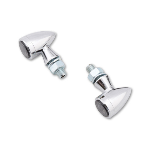 Intermitente LED HIGHSIDER smart Sixteen Bullet - cristal ahumado - homologado E - Pareja