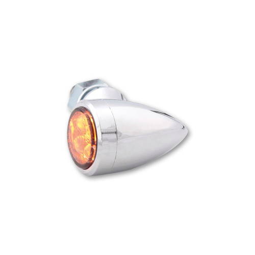 Intermitente LED HIGHSIDER smart Sixteen Bullet - cristal ahumado - homologado E - Pareja