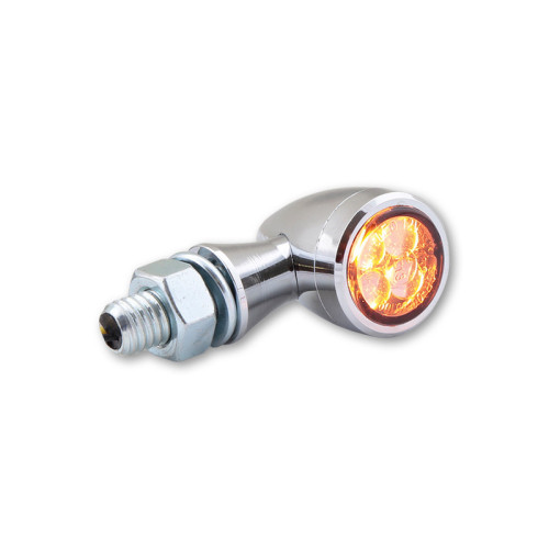 Intermitente LED HIGHSIDER smart Sixteen Bullet - cristal ahumado - homologado E - Pareja