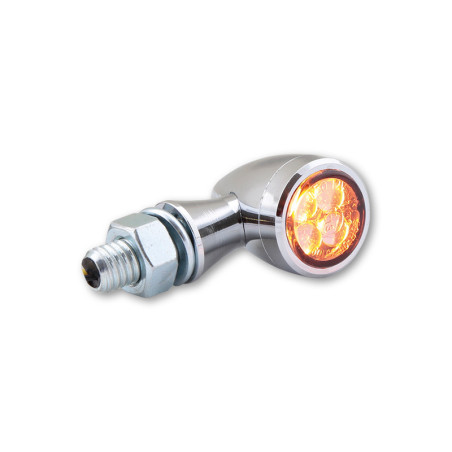 Intermitente LED HIGHSIDER smart Sixteen Bullet - cristal ahumado - homologado E - Pareja