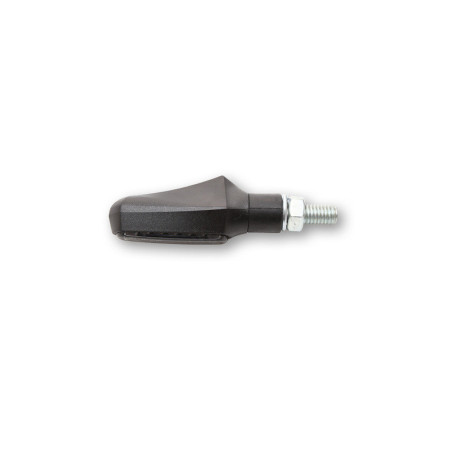 Piloto trasero/intermitente LED HIGHSIDER smart Shorty Fin 3in1 - cristal ahumado - homologado E - Pareja