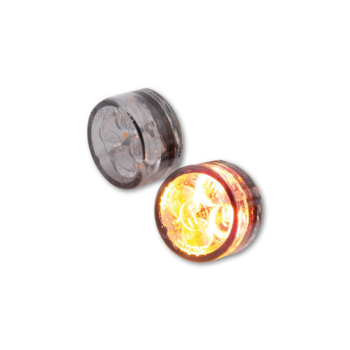 Piloto trasero/intermitente LED HIGHSIDER smart Module Sixteen 3in1 - cristal ahumado - homologado E - Pareja