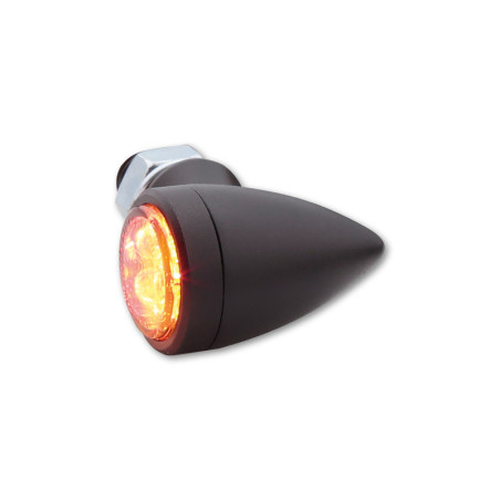 Piloto trasero/intermitente LED HIGHSIDER smart Sixteen Bullet 3in1 - cristal ahumado - homologado E - Pareja