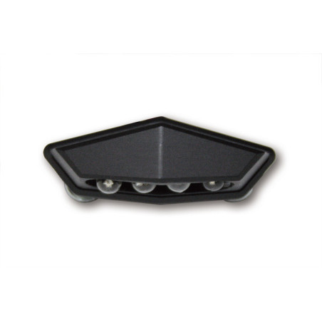 Luz de matrícula LED HIGHSIDER smart Quadro - negro - 1 pieza