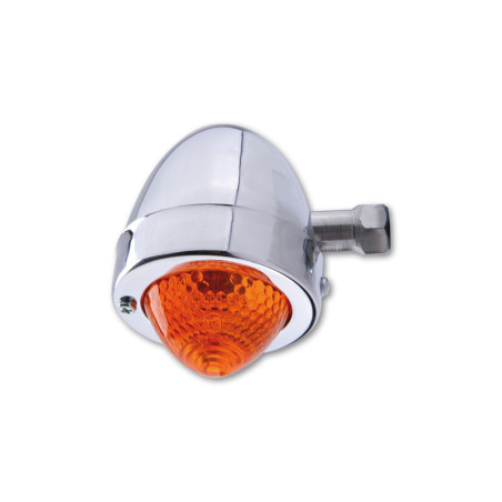 Intermitente HIGHSIDER smart Bullet Pike - cristal naranja - homologado E - 1 pieza