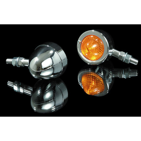Intermitente HIGHSIDER smart Bullet Pike - cristal naranja - homologado E - 1 pieza
