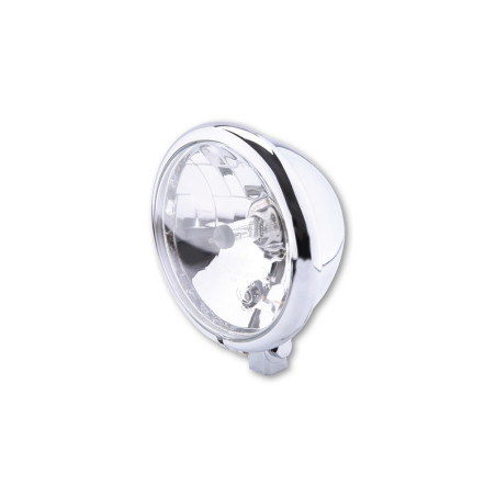 Faro delantero HIGHSIDER smart Bates Style - 5 3/4 inch - cromado - 1 pieza