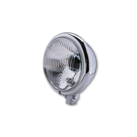 Faro delantero HIGHSIDER smart Bates Style - 5 3/4 inch - cromado - 1 pieza