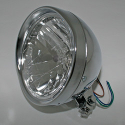 Faro delantero HIGHSIDER smart Cruiser - 6 1/2 inch - cromado - 1 pieza