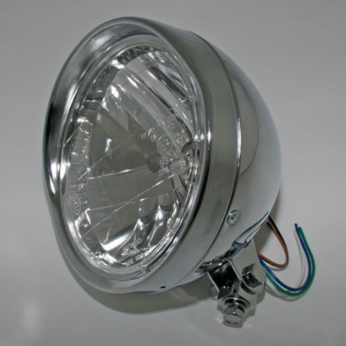 Faro delantero HIGHSIDER smart Cruiser - 6 1/2 inch - cromado - 1 pieza