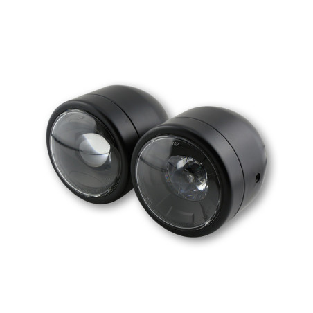Faro delantero LED HIGHSIDER smart Twin (3-1/2") - negro - 1 pieza