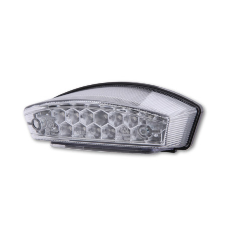 Piloto trasero LED HIGHSIDER smart Monster - cristal transparente - homologado E - 1 pieza