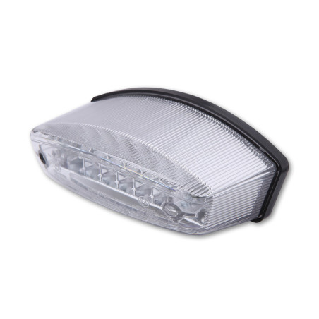 Piloto trasero LED HIGHSIDER smart Monster - cristal transparente - homologado E - 1 pieza