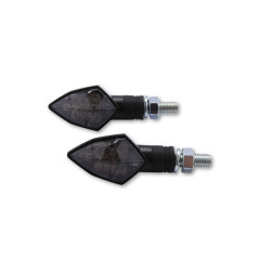 Intermitente LED HIGHSIDER smart Rock - cristal ahumado - homologado E - Pareja