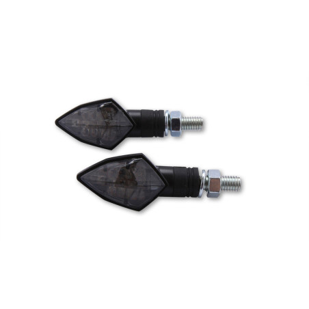 Intermitente LED HIGHSIDER smart Rock - cristal ahumado - homologado E - Pareja