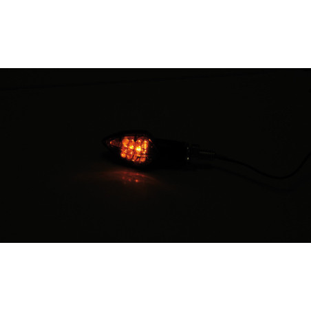 Intermitente LED HIGHSIDER smart Rock - cristal ahumado - homologado E - Pareja