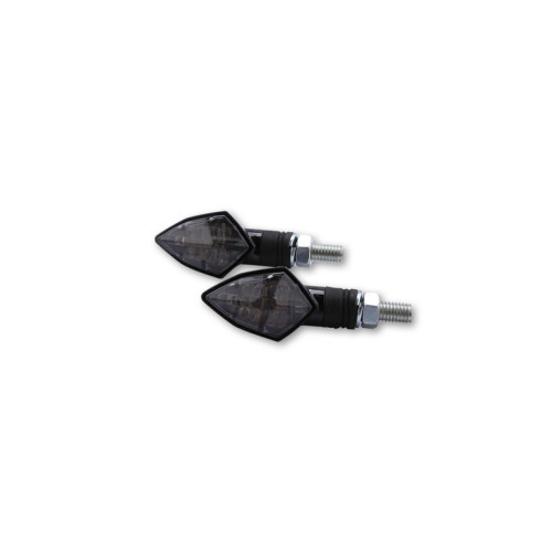 Intermitente LED HIGHSIDER smart Rock - cristal ahumado - homologado E - Pareja
