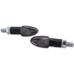 Intermitente LED HIGHSIDER smart Lizzard - cristal ahumado - homologado E - Pareja