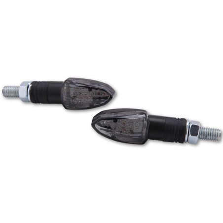 Intermitente LED HIGHSIDER smart Lizzard - cristal ahumado - homologado E - Pareja