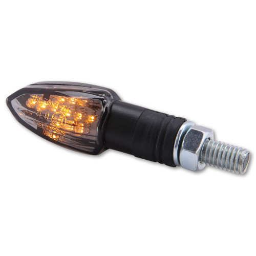 Intermitente LED HIGHSIDER smart Lizzard - cristal ahumado - homologado E - Pareja