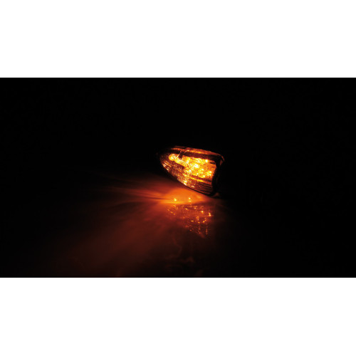 Intermitente LED HIGHSIDER smart Lizzard - cristal ahumado - homologado E - Pareja