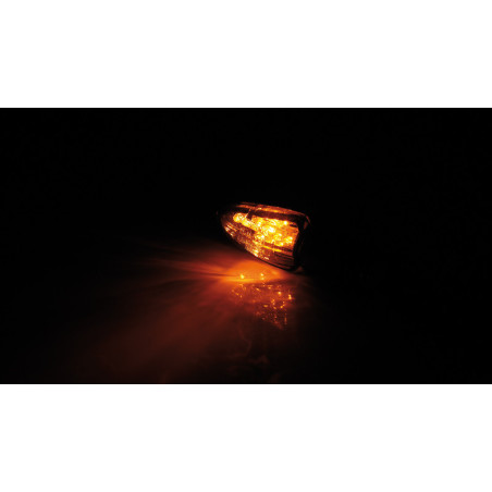 Intermitente LED HIGHSIDER smart Lizzard - cristal ahumado - homologado E - Pareja