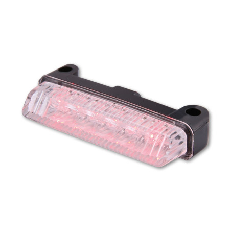 Piloto trasero LED HIGHSIDER smart Mini - cristal transparente - homologado E - 1 pieza
