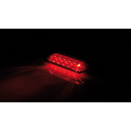 Piloto trasero LED HIGHSIDER smart Mini - cristal ahumado - homologado E - 1 pieza