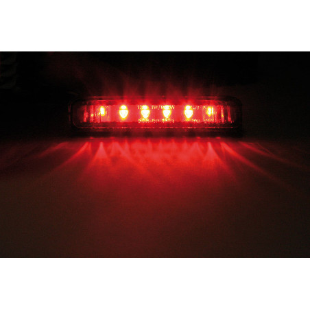 Piloto trasero LED HIGHSIDER smart Mini - cristal ahumado - homologado E - 1 pieza