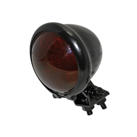 Piloto trasero LED HIGHSIDER smart Bates Style - cristal rojo - homologado E - 1 pieza