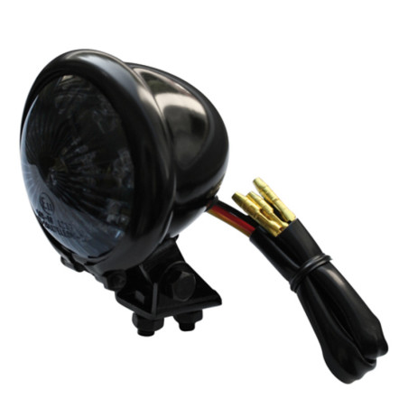 Piloto trasero LED HIGHSIDER smart Bates Style - cristal ahumado - homologado E - 1 pieza