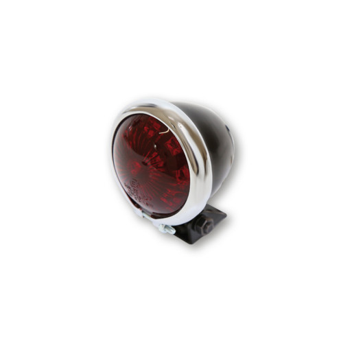 Piloto trasero LED HIGHSIDER smart Bates Style - cristal rojo - homologado E - 1 pieza