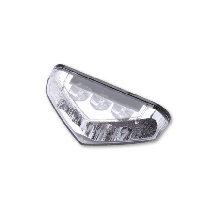 Piloto trasero LED HIGHSIDER smart - cristal transparente - homologado E - 1 pieza
