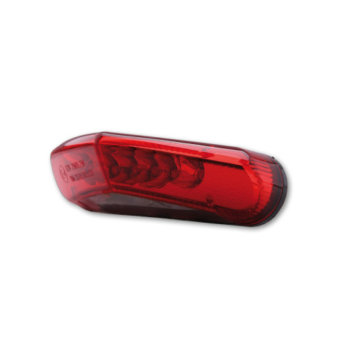 Piloto trasero LED HIGHSIDER smart - cristal rojo - homologado E - 1 pieza