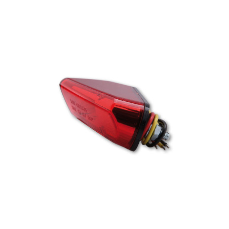 Piloto trasero LED HIGHSIDER smart - cristal rojo - homologado E - 1 pieza