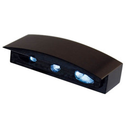 Luz de matrícula LED HIGHSIDER smart Micro con carcasa de aluminio - negro - 1 pieza