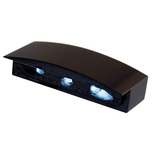 Luz de matrícula LED HIGHSIDER smart Micro con carcasa de aluminio - negro - 1 pieza