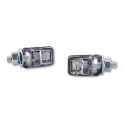 Luz de matrícula LED HIGHSIDER smart Picco - negro - Pareja