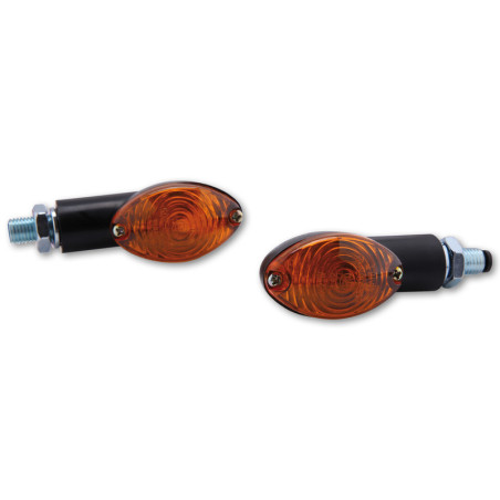 Intermitente HIGHSIDER smart Cateye Mini - cristal naranja - homologado E - Pareja