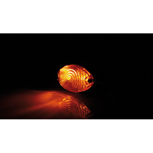 Intermitente HIGHSIDER smart Cateye Mini - cristal naranja - homologado E - Pareja