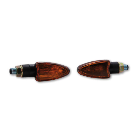 Intermitente HIGHSIDER smart Arrow Mini - cristal naranja - homologado E - Pareja