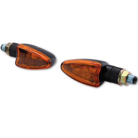 Intermitente HIGHSIDER smart Arrow Mini - cristal naranja - homologado E - Pareja