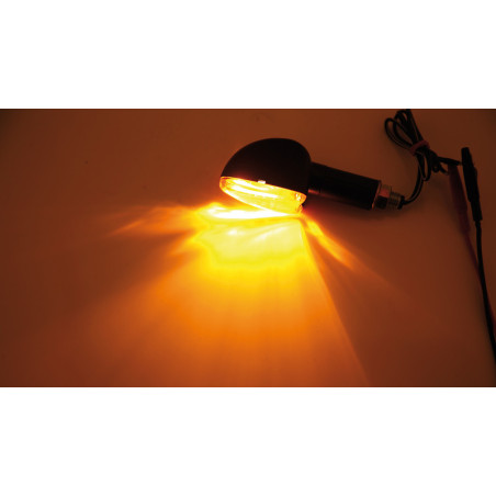 Intermitente HIGHSIDER smart Arrow Mini - cristal naranja - homologado E - Pareja