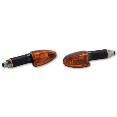 Intermitente HIGHSIDER smart Arrow Mini - cristal naranja - homologado E - Pareja