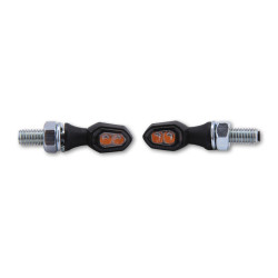 Intermitente LED HIGHSIDER smart Crumb - cristal ahumado - homologado E - Pareja