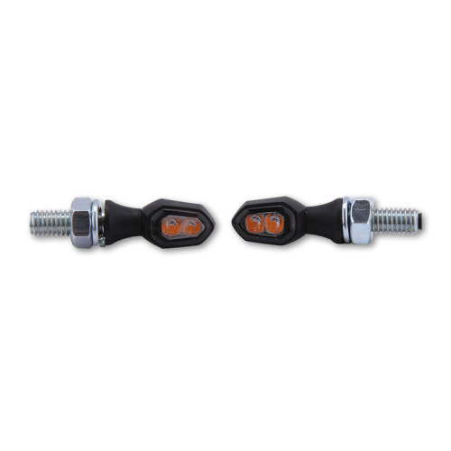 Intermitente LED HIGHSIDER smart Crumb - cristal ahumado - homologado E - Pareja