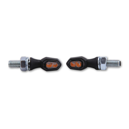Intermitente LED HIGHSIDER smart Crumb - cristal ahumado - homologado E - Pareja