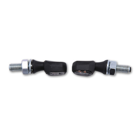 Intermitente LED HIGHSIDER smart Crumb - cristal ahumado - homologado E - Pareja